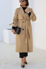 ترنچ کت بارانا MB-Trench Coat0179 - تصویر 5