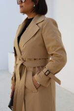 ترنچ کت بارانا MB-Trench Coat0179 - تصویر 4