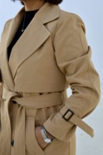 ترنچ کت بارانا MB-Trench Coat0179 - تصویر 9