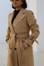 ترنچ کت بارانا MB-Trench Coat0179 - تصویر 7